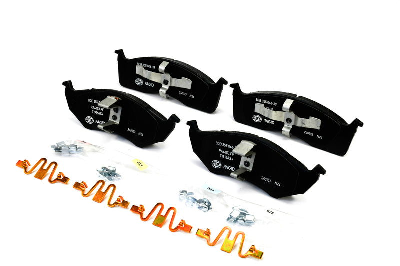 HELLA Brakes Ceramic & Semi-Metallic Disc Brake Pad Set - 355046391