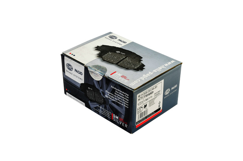 HELLA Brakes Ceramic & Semi-Metallic Disc Brake Pad Set - 355046391