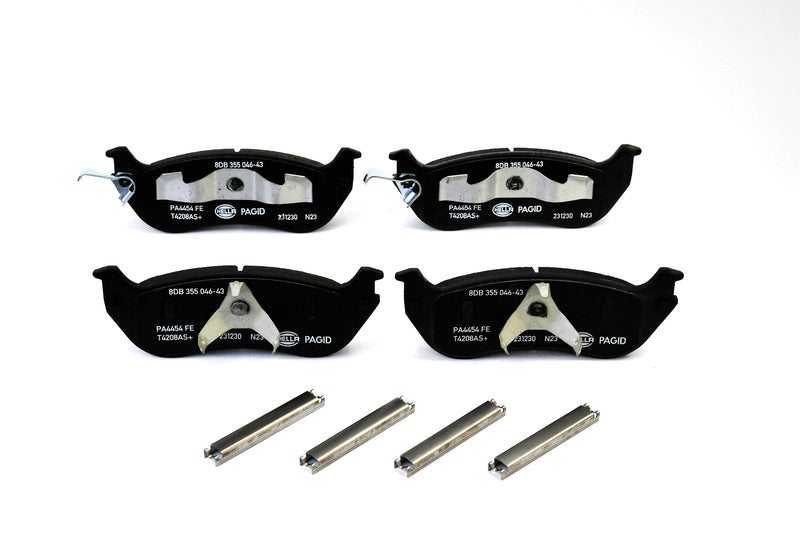 HELLA Brakes Ceramic & Semi-Metallic Disc Brake Pad Set - 355046431