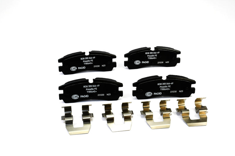 HELLA Brakes Ceramic & Semi-Metallic Disc Brake Pad Set - 355046491