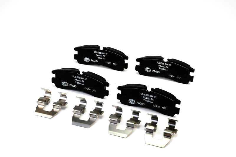 HELLA Brakes Ceramic & Semi-Metallic Disc Brake Pad Set - 355046491