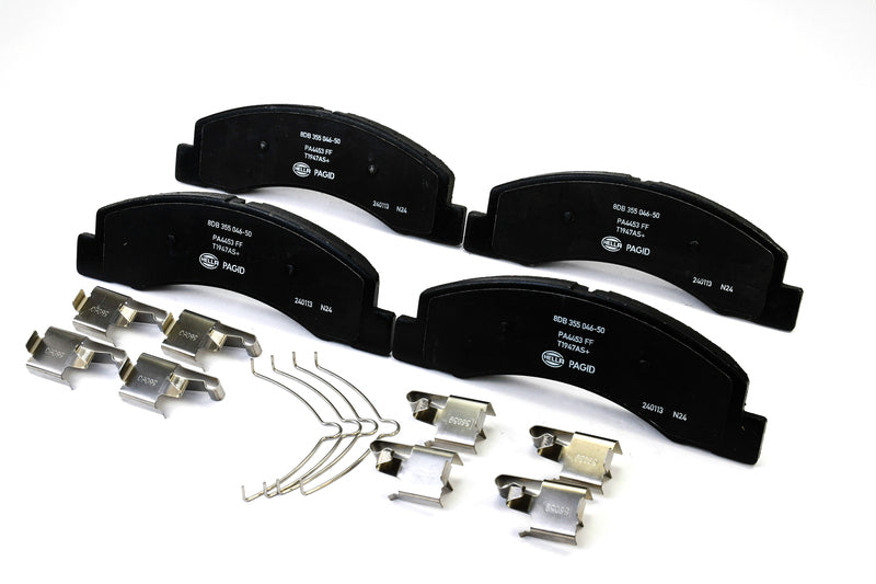 HELLA Brakes Ceramic & Semi-Metallic Disc Brake Pad Set - 355046501