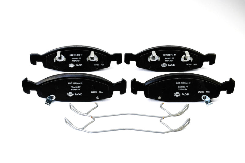 HELLA Brakes Ceramic & Semi-Metallic Disc Brake Pad Set - 355046511
