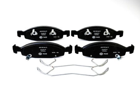 HELLA Brakes Ceramic & Semi-Metallic Disc Brake Pad Set - 355046511