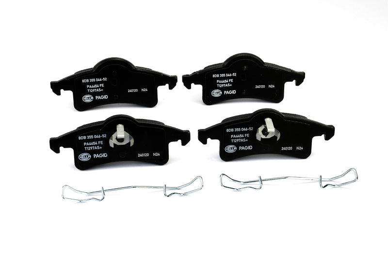 HELLA Brakes Ceramic & Semi-Metallic Disc Brake Pad Set - 355046521