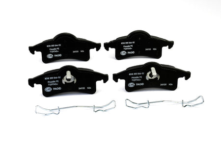 HELLA Brakes Ceramic & Semi-Metallic Disc Brake Pad Set - 355046521