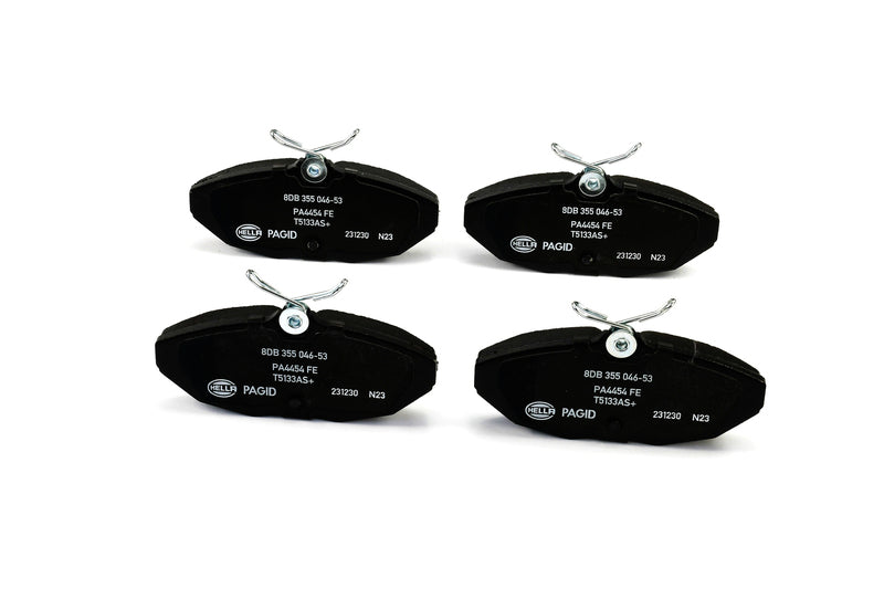 HELLA Brakes Ceramic & Semi-Metallic Disc Brake Pad Set - 355046531