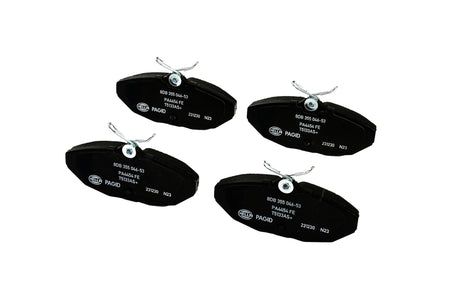 HELLA Brakes Ceramic & Semi-Metallic Disc Brake Pad Set - 355046531