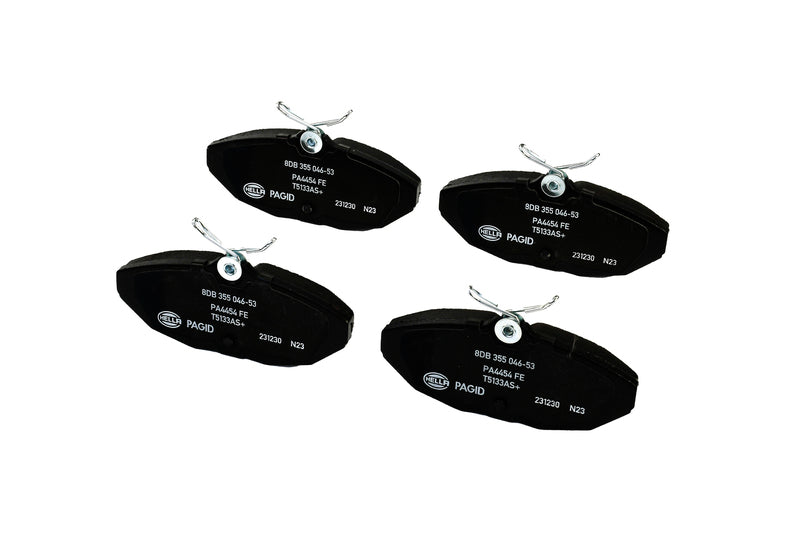 HELLA Brakes Ceramic & Semi-Metallic Disc Brake Pad Set - 355046531