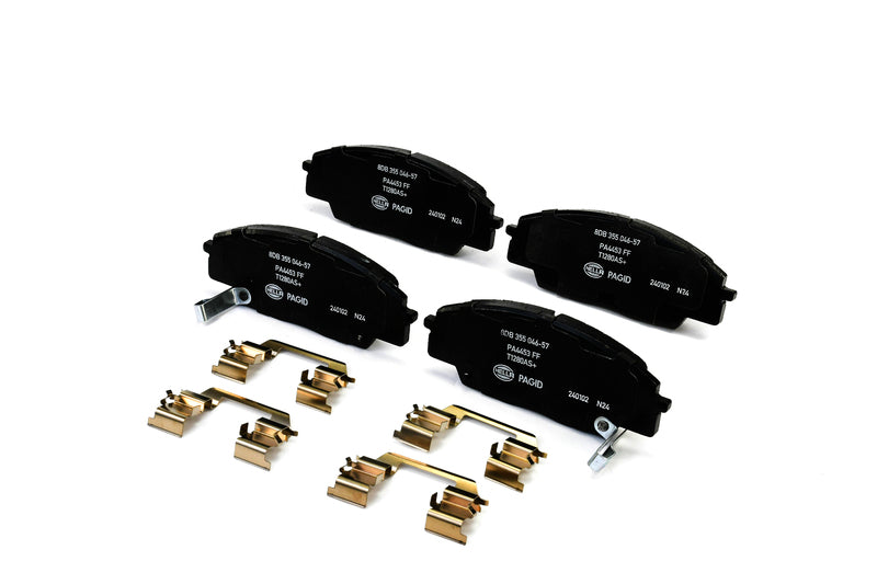 HELLA Brakes Ceramic & Semi-Metallic Disc Brake Pad Set - 355046571