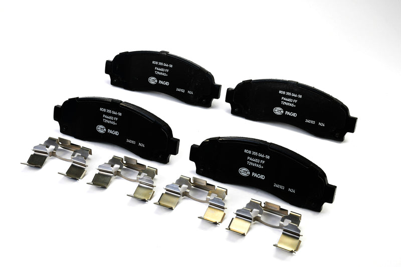 HELLA Brakes Ceramic & Semi-Metallic Disc Brake Pad Set - 355046581