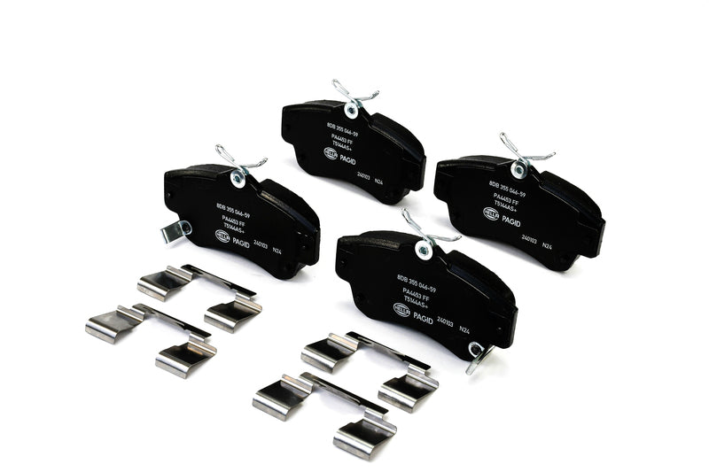HELLA Brakes Ceramic & Semi-Metallic Disc Brake Pad Set - 355046591