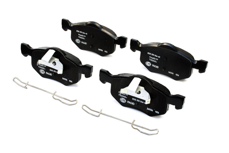 HELLA Brakes Ceramic & Semi-Metallic Disc Brake Pad Set - 355046601