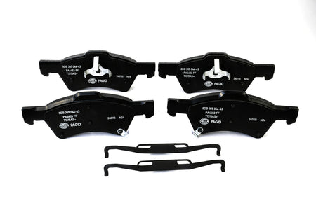 HELLA Brakes Ceramic & Semi-Metallic Disc Brake Pad Set - 355046631