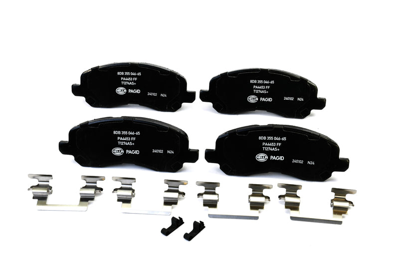 HELLA Brakes Ceramic & Semi-Metallic Disc Brake Pad Set - 355046651