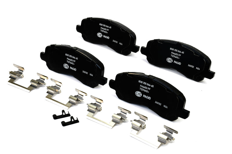 HELLA Brakes Ceramic & Semi-Metallic Disc Brake Pad Set - 355046651