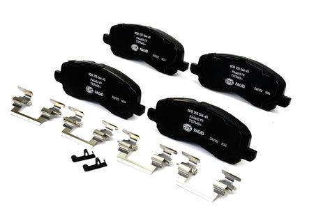 HELLA Brakes Ceramic & Semi-Metallic Disc Brake Pad Set - 355046651