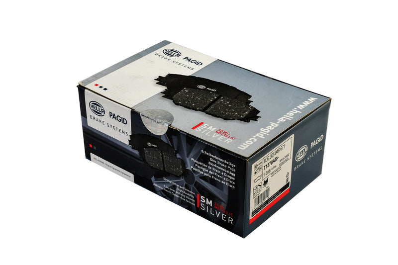 HELLA Brakes Ceramic & Semi-Metallic Disc Brake Pad Set - 355046671