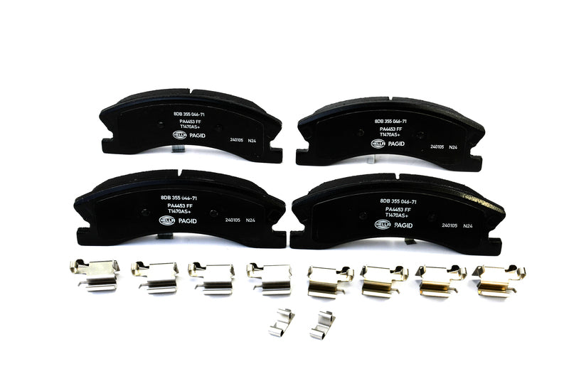 HELLA Brakes Ceramic & Semi-Metallic Disc Brake Pad Set - 355046711