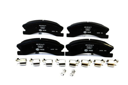 HELLA Brakes Ceramic & Semi-Metallic Disc Brake Pad Set - 355046711