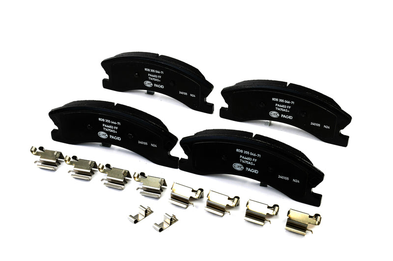 HELLA Brakes Ceramic & Semi-Metallic Disc Brake Pad Set - 355046711