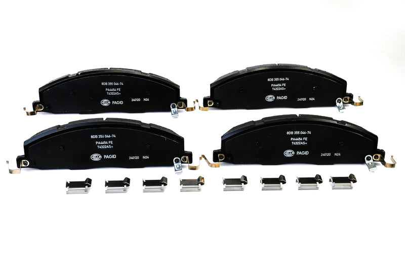 HELLA Brakes Ceramic & Semi-Metallic Disc Brake Pad Set - 355046741