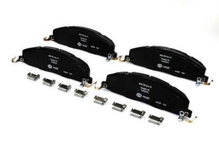 HELLA Brakes Ceramic & Semi-Metallic Disc Brake Pad Set - 355046741