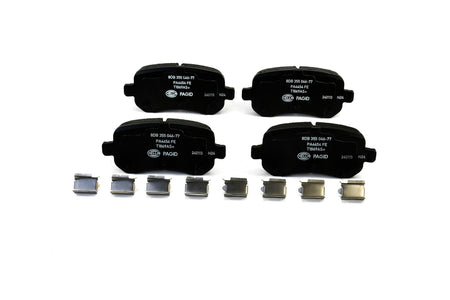HELLA Brakes Ceramic & Semi-Metallic Disc Brake Pad Set - 355046771