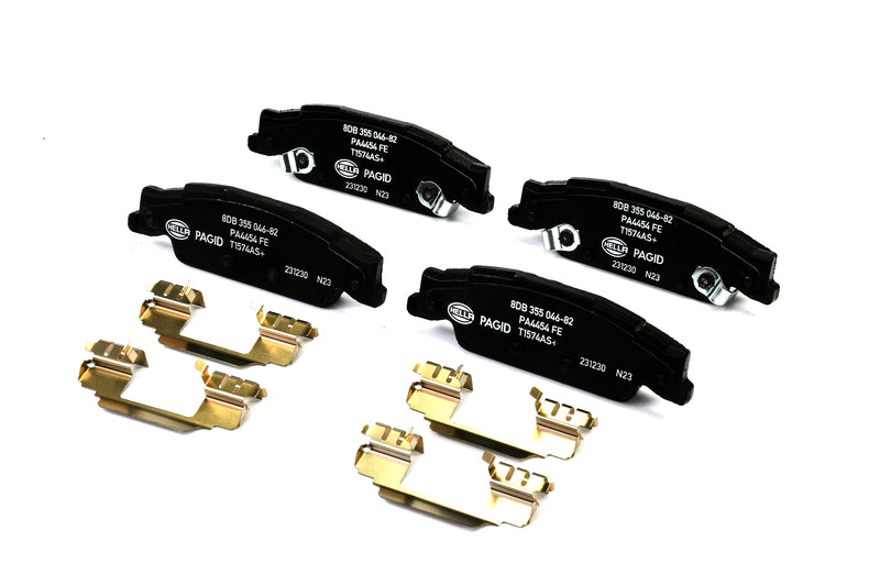 HELLA Brakes Ceramic & Semi-Metallic Disc Brake Pad Set - 355046821