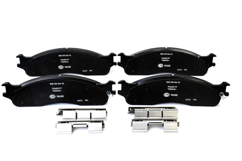 HELLA Brakes Ceramic & Semi-Metallic Disc Brake Pad Set - 355046921