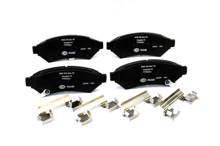 HELLA Brakes Ceramic & Semi-Metallic Disc Brake Pad Set - 355046951