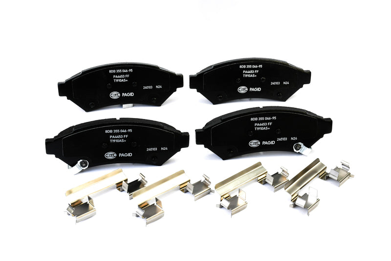 HELLA Brakes Ceramic & Semi-Metallic Disc Brake Pad Set - 355046951