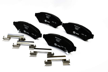 HELLA Brakes Ceramic & Semi-Metallic Disc Brake Pad Set - 355046951
