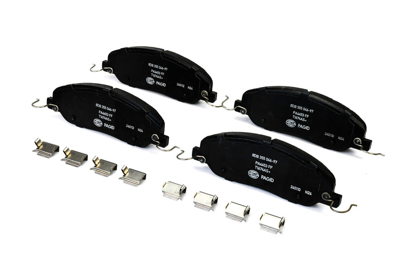 HELLA Brakes Ceramic & Semi-Metallic Disc Brake Pad Set - 355046971