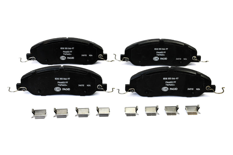 HELLA Brakes Ceramic & Semi-Metallic Disc Brake Pad Set - 355046971