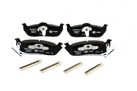 HELLA Brakes Ceramic & Semi-Metallic Disc Brake Pad Set - 355046991