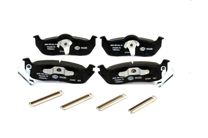 HELLA Brakes Ceramic & Semi-Metallic Disc Brake Pad Set - 355046991
