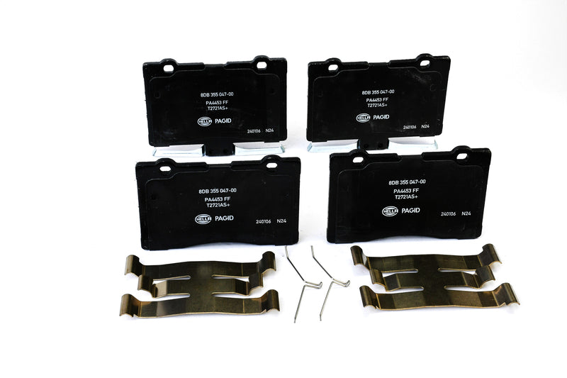 HELLA Brakes Ceramic & Semi-Metallic Disc Brake Pad Set - 355047001