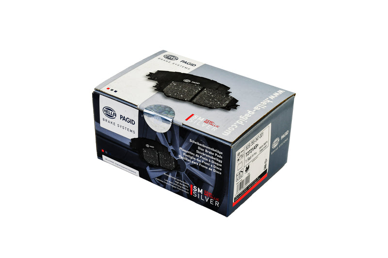 HELLA Brakes Ceramic & Semi-Metallic Disc Brake Pad Set - 355047001