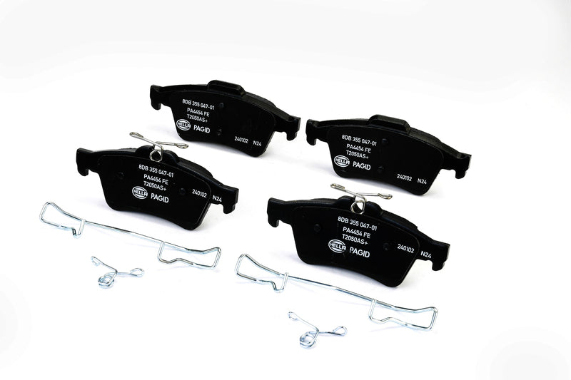 HELLA Brakes Ceramic & Semi-Metallic Disc Brake Pad Set - 355047011