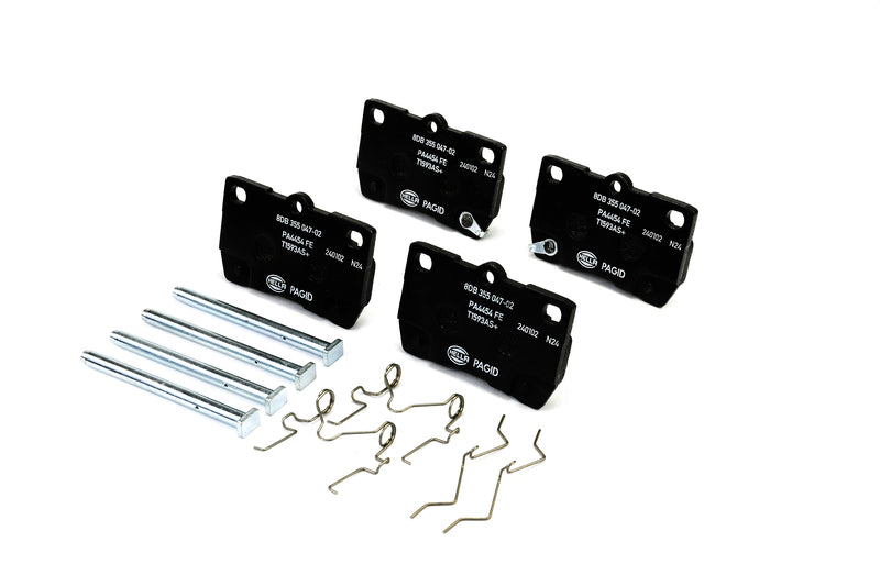 HELLA Brakes Ceramic & Semi-Metallic Disc Brake Pad Set - 355047021