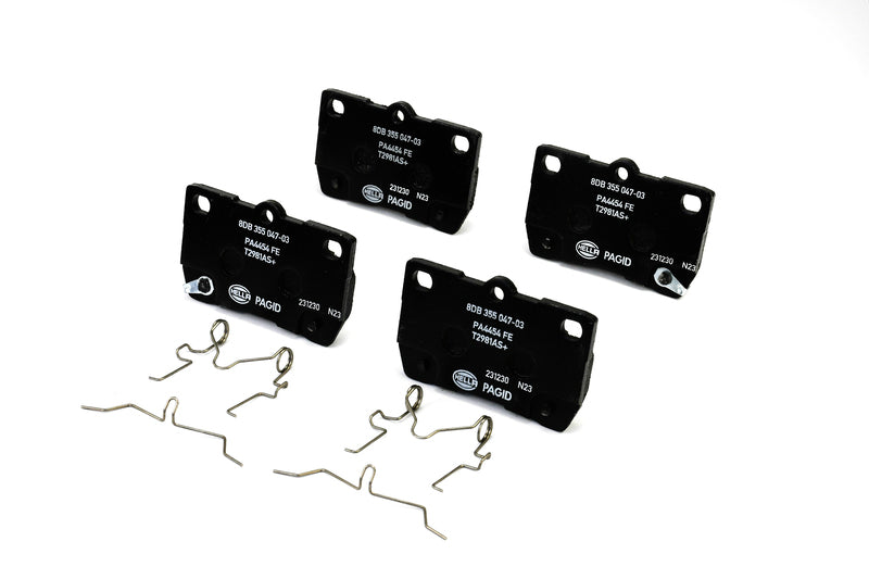 HELLA Brakes Ceramic & Semi-Metallic Disc Brake Pad Set - 355047031