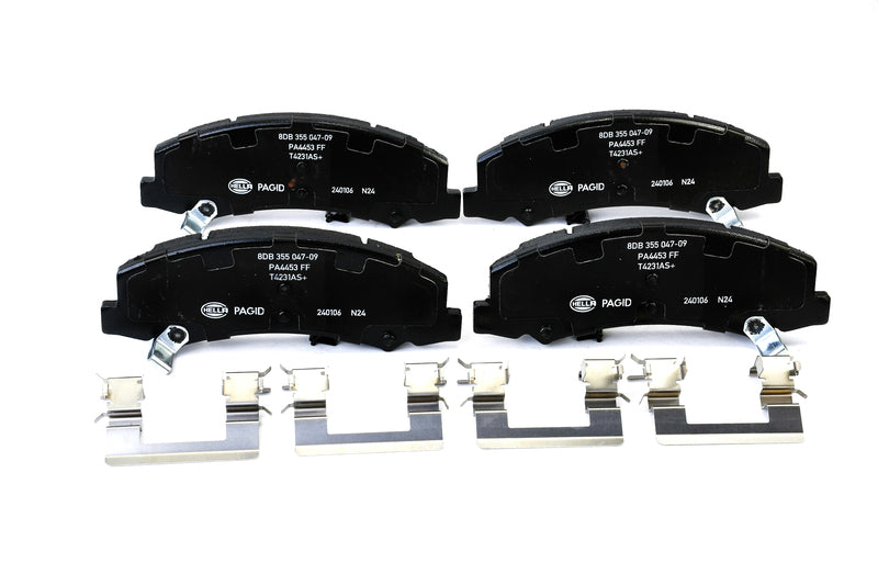 HELLA Brakes Ceramic & Semi-Metallic Disc Brake Pad Set - 355047091