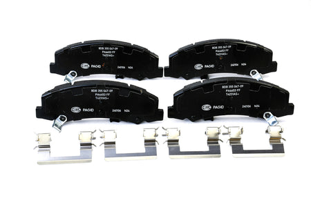 HELLA Brakes Ceramic & Semi-Metallic Disc Brake Pad Set - 355047091