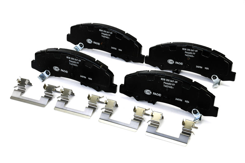 HELLA Brakes Ceramic & Semi-Metallic Disc Brake Pad Set - 355047091