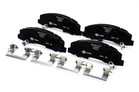 HELLA Brakes Ceramic & Semi-Metallic Disc Brake Pad Set - 355047091