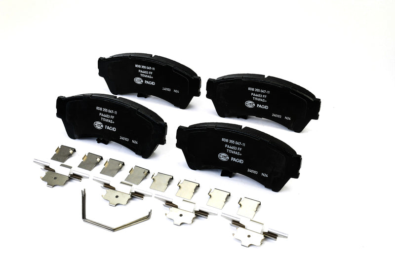 HELLA Brakes Ceramic & Semi-Metallic Disc Brake Pad Set - 355047111