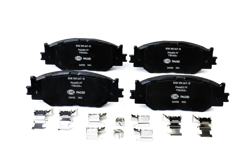 HELLA Brakes Ceramic & Semi-Metallic Disc Brake Pad Set - 355047151