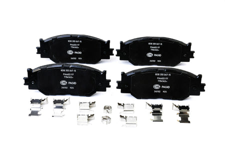 HELLA Brakes Ceramic & Semi-Metallic Disc Brake Pad Set - 355047151