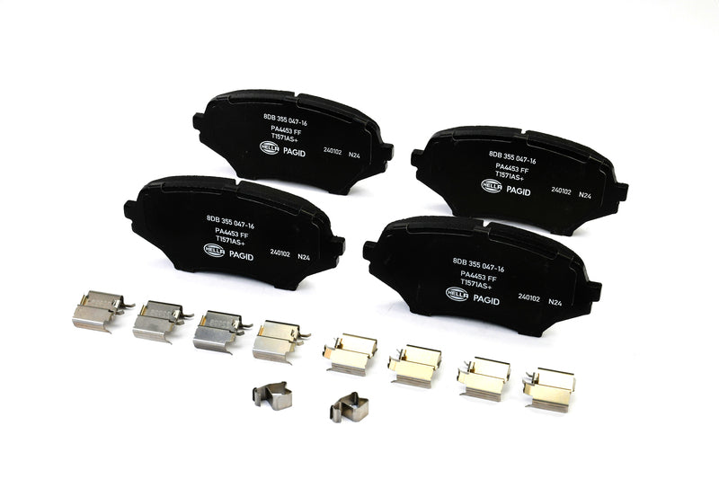 HELLA Brakes Ceramic & Semi-Metallic Disc Brake Pad Set - 355047161